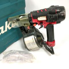マキタ  65mm 高圧エア釘打 AN632H くぎ打ち機 釘打機 保護メガネ ケース付き エア工具 レッド makita △ DW3024
