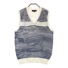 サイズ：M CALLAWAY キャロウェイ  Vネック ニットベスト 総柄 ホワイト系 [240101353726] ゴルフウェア メンズ ストスト