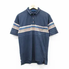 M/古着 タウンクラフト 半袖 ポロ シャツ メンズ 90s 紺他 ネイビー 25jul15 中古 トップスのサムネイル