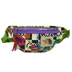 GUCCI グッチ ノースフェイス ウエストポーチ ロゴ パッチ GG ダブルG フローラ フラワー 花柄 グリーン 未使用 インターロッキングG ナイロン マルチカラー ボディバッグ 650299 UIGBN 1180