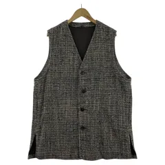 EDIFICE ジレ・ベスト ツイードロングベスト 3 グレー