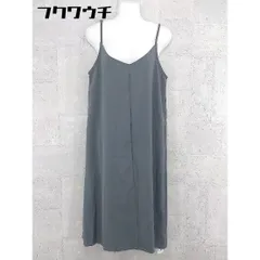 ◇ merlot メルロー キャミソール 膝下丈 ワンピース グレー レディース 【中古】 【1002802241697】のサムネイル