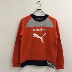 PUMA キッズ トレーナー 160 レッド ロゴ カジュアル スポーツ