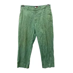 TOMMY HILFIGER コットンパンツ W32 トミーヒルフィガー コットン グリーン系 古着卸 アメリカ仕入 2412-592