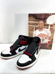 s25t-0680y【中古】【美品】NIKE AIR JORDAN 1 RETRO HIGH OG Black Toe　ナイキ　エアジョーダン 1 レトロ　ハイ　オージー　メンズ　DZ5485-106　28.0cm