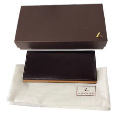 【中古品】土屋鞄 コードバン CORDVAN ボルドーブラウン 長札入れ 日本製 レザー CD2324BN 箱あり KK93919RK