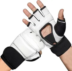 Being fit オープンフィンガー グローブ ボクシンググローブ White(ホワイト,  Small)