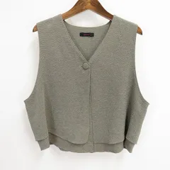 #a 詩仙堂 ヒトシタムラ ベスト ジレ グレー ティアードベスト ちりめん 縮緬 無地 和風 和装 和服 レディース 928931 k01