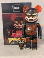 MEDICOMTOY BE@RBRICK ゴジラ (メルトダウン：クリアオレンジVer.) 100%&400% 100+400%のサムネイル