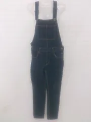 ◇ JEANASIS ジーナシス ストレッチ オーバーオール サイズF ネイビー系 レディース E  【1306050021828】