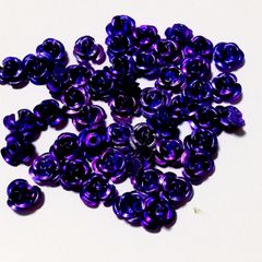 アルミ薔薇　アルミバラ　アルミローズ　パープル　50個