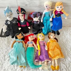 디즈니 Disney 프린세스 허그와 프렌즈 T-ARTS 아스라 재퍼 VILLAINS 9점 세트 정리 판매 10R