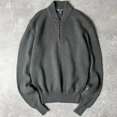 80s Calvin Klein ヘンリ―ネック ウール ニット セーター M / 80年代 カルバンクライン ビンテージ CK 無地