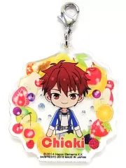 【中古】キーホルダー・マスコット(キャラクター) 守沢千秋 トレーディングサマーチャーム 「一番カフェ×あんさんぶるスターズ! ～Enjoy summer! PART1～」 ドリンク注文特典