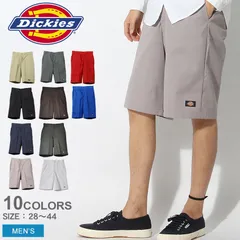 ディッキーズ ハーフパンツ 42-283 42283 メンズ マルチポケットワークショーツ DICKIES カラー:02.ブラック 品番：2077-0031