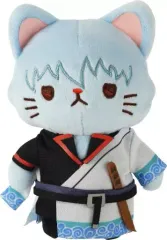 【中古】ぬいぐるみマスコット・ぬいぐるみバッジ 坂田銀時 withCATアイマスク付きぬいぐるみキーホルダー 「銀魂」