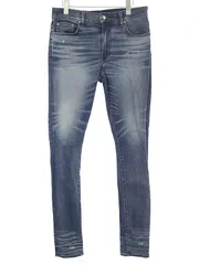 AMIRI アミリ Stack jeans ヴィンテージ加工スキニーデニムパンツ インディゴ 32