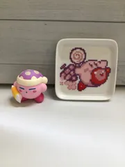 【P2-75】◇ 星のカービィ 一番くじ 星のカービィ グルメデラックス」のH賞 はらぺこ小皿 星のカービィ まんまるソフビフィギュア KIRBY MUTEKI! SUTEKI! CLOSET スリープ
