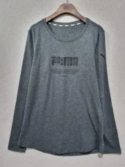 計測 S ( 55 ) PUMA(プーマ) グレー 長袖Tシャツ