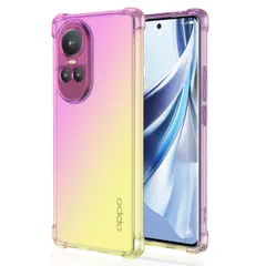OPPO Reno10 Pro 5G ケース リノ 10プロ  グラデーション耐衝撃 ソフト ケース 【Color】 イエロー・ピンクのサムネイル