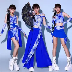 ダンス衣装 セットアップ 大人 レディース 演出服 チャイナ風 チアガール アイドル 上下セット ジャズ ダンス DSダンス ステージ衣装 応援