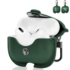 新品 AIYYXX AirPods Pro ケース レザー 第1世代/ 第2世代 エアーポッズプロケース 男女兼用 イタリアンレザー airpods pro ケース 革 高級本革 PUレザー 全面保護 フロントLEDライトが隠れない ワイヤレス充電に対応 衝撃