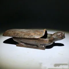 唐物 中国古玩 中国亀硯 亀 硯 16×11cm 重さ1240g 箱 骨董 Yahoo!オークション -「硯 亀」の落札相場・落札価格