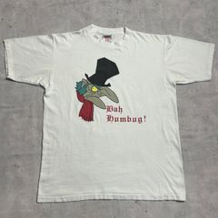 80s〜90s ONEITA USA製 "クリスマスキャロル" 映画t ムービーt ビンテージt  袖裾シングル 古着