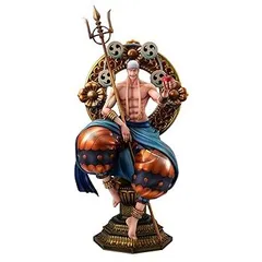 【中古】Megahouse - ワンピース - NEO-MAXIMUM - スカイピア神エナルの唯一の神、海賊の肖像画 コレクターフィギュア