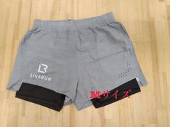 ライブランポケットハーフパンツ(ライトグレー)🩳インナータイツ付Mサイズ
