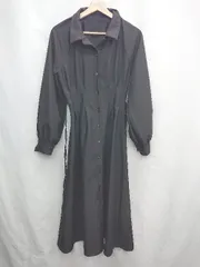 ◇ ⊂ RESEXXY リゼクシー 長袖 ロング丈 ワンピース サイズF ブラック レディース E  【1502180040535】