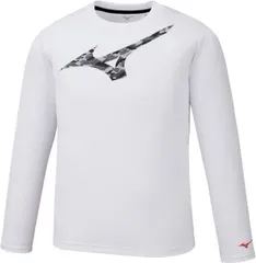 ミズノ　ジュニア長袖Tシャツ　ホワイト　140サイズ/32JA0941