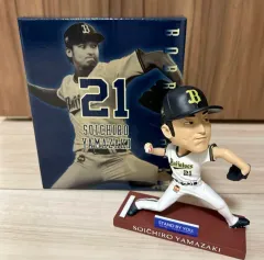 オリックスバッファローズ比嘉&山崎&山下投手、森&頓宮選手のボブルヘッド人形 野球