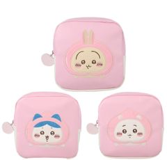 スクエアポーチ ちいかわピーチ雑貨シリーズ ちいかわ / ハチワレ / うさぎ ピーチシリーズ chiikawa かわいい メイクポーチ 小物入れ アクセポーチ ポーチ コスメポーチ 旅行 メイク入れ お泊り