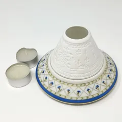 かなり昔の銘品アビランド️のキャンドルホルダー‼️LEDで幻想的に……️ カピスシェルでできた蓮の花のようなキャンドルホルダーＭサイズ ３色