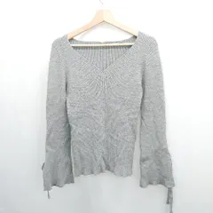 ◇ ⊇ Mila Owen ミラオーウェン リブニット 長袖 カットソー サイズ0 グレー レディース E  【1505290043106】