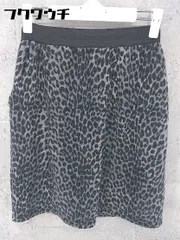 ◇ KBF+ アーバンリサーチ 豹柄 レオパード ミニ スカート サイズM ダークグレー ブラック レディース 【中古】 【1002798889958】