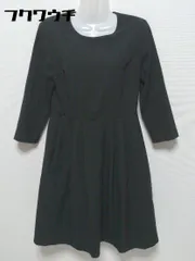 ◇ green label relaxing UNITED ARROWS 長袖 膝丈 ワンピース サイズ38 ブラック レディース 【中古】 【1002800542482】のサムネイル