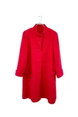90‘s YUKI TORII red coat ユキトリイ ロングコート レッド サイズ9 アンゴラ rディース ヴィンテージ 8
