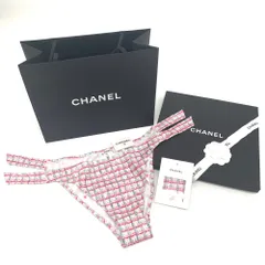 未使用品 CHANEL シャネル 水着 ビキニボトム P71328V64080 2022年 22M 箱付き カメリアリボン付き