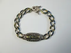 ブレスレット 六字真言 マントラ 回転 仏教 サンスクリット ターコイズブルー エスニック ヴィンテージ風