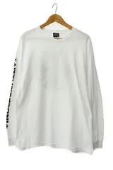 インディペンデント INDEPENDENT VINTAGE ヴィンテージ 00s ALSTYLE アルスタイル タグ ロゴ プリント ロングスリーブ 長袖 Tシャツ ロンT L 白 ホワイト ブランド古着ベクトル 中古☆AA★250823