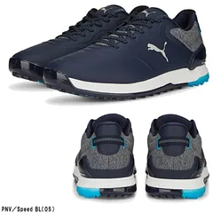 ☆プーマ ゴルフ PUMA GOLF 定価16500円 新品 メンズ 防水 スパイク ゴルフシューズ スニーカー 靴 紺 27.5cm [377525-05-275] 十☆QWER☆