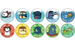 【中古】バッジ・ピンズ 全10種セット 「お文具といっしょ 缶バッジ 12.描き下ろしイラスト」