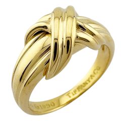 ティファニー シグネチャー リング 指輪 13.5号 18金 K18イエローゴールド レディース  TIFFANY&Co.  中古 ティファニー