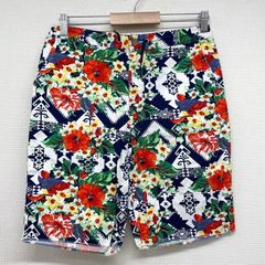 新品 ポロ ラルフローレン POLO RALPH LAUREN コットン ショートパンツ 花柄 総柄 W30,W31 ネイビー×ホワイト×レッド等