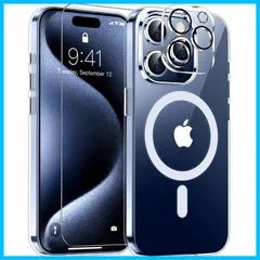 【新着商品】iphone 15 pro ケース クリア マグセーフ対応 いphone15pro ケース ワイヤレス充電対応 黄変防止 アイホン 15プロケース 耐衝撃 耐久性 米軍MIL規格取得 アイフォン15pro カバー スマホケース 6.1インチ Tem