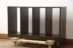 ★事前問合せ必須★ 本棚 和製アンティーク 昭和レトロ シンプル 本立て オープンラック ブックシェルフ リペア+発送まで3週間前後 R-070180