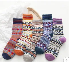 5足セットソックス裏起毛ロング靴下ルームソックス靴下暖かい