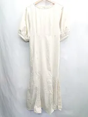 ◇ ⊂ Louere ルエレ 半袖 ロング丈 ワンピース サイズS ベージュ系 レディース E  【1502060045001】